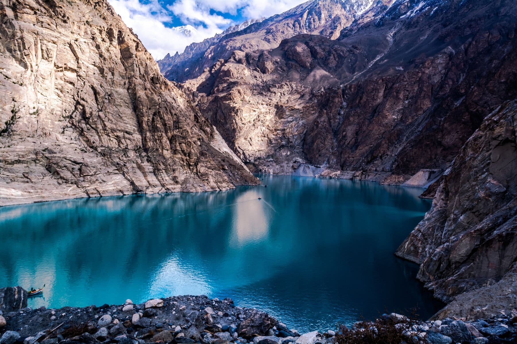 Attabad Lake — A turquoise lake born of a landslide.
